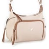 Nas Bag Kadın Çapraz Çanta Kum Taba Buzzy ( 26x21x15 cm)