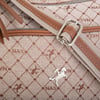 Nas Bag Kadın Çapraz Çanta Kum Yazılı Kumaş ( 26x21x15 cm)