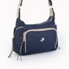 Nas Bag Kadın Çapraz Çanta Lacivert Kum  Buzzy ( 26x21x15 cm)
