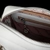 Nas Bag Kadın Çapraz Çanta Mini Cüzdanlı Ayarlanabilir Askılı Beyaz  Gofraj
