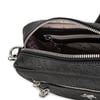 Nas Bag Kadın Çapraz Çanta Mini Cüzdanlı Ayarlanabilir Askılı Siyah Gofraj