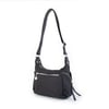 Nas Bag Kadın Çapraz Çanta Siyah  Saten ( 26x21x15 cm)