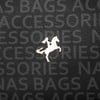 Nas Bag Kadın Çapraz Çanta Siyah Yazılı