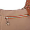 Nas Bag Kadın Çapraz Çanta Vizon Taba Buzzy ( 26x21x15 cm)
