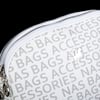 Nas Bag Kadın Çapraz Çantası Çift Gözlü Beyaz Yazılı