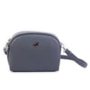 Nas Bag Kadın Çapraz Çantası Çift Gözlü Gri  Dona (en:24cm ; boy :20 cm)