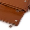 Nas Bag Kadın Çapraz Çok Cepli Spor Çanta Taba Gofraj  (25x18x7 cm )