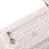 Nas Bag Kadın Çapraz Çok Cepli Spor Çanta Beyaz Yazılı (25x18x7 cm )