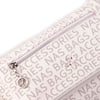 Nas Bag Kadın Çapraz Çok Cepli Spor Çanta Beyaz Yazılı (25x18x7 cm )
