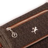 Nas Bag Kadın Çapraz Çok Cepli Spor Çanta Kahve Taba Yazılı  (25x18x7 cm )