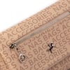 Nas Bag Kadın Çapraz Çok Cepli Spor Çanta Vizon Taba Yazılı  (25x18x7 cm )