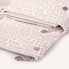 Nas Bag Kadın Çapraz Çok Cepli Spor Çanta Beyaz Yazılı (25x18x7 cm )
