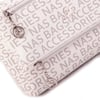 Nas Bag Kadın Çapraz Çok Cepli Spor Çanta Beyaz Yazılı (25x18x7 cm )