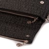 Nas Bag Kadın Çapraz Çok Cepli Spor Çanta Siyah Yazılı  (25x18x7 cm )