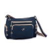 Nas Bag Kadın Çapraz Çok Gözlü Günlük Çanta Lacivert Kum Buzzy ( 30x22 cm ebatlarındadır.)