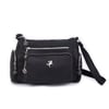 Nas Bag Kadın Çapraz Çok Gözlü Günlük Çanta Siyah  Buzzy ( 30x22 cm ebatlarındadır.)