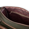 Nas Bag Kadın Çapraz Çok Gözlü Günlük Çanta Yeşil  Taba  Buzzy ( 30x22 cm ebatlarındadır.)