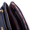 Nas Bag Kadın Çapraz ve Clutch Çanta Bilek ve Çapraz Askılı (24x15 cm) Lacivert Victoria 