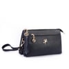 Nas Bag Kadın Çapraz ve Clutch Çanta Bilek ve Çapraz Askılı (24x15 cm) Siyah Victoria 