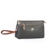 Nas Bag Kadın Çapraz ve Clutch Çanta Bilek ve Çapraz Askılı (24x15 cm) Haki Taba Victoria 
