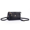Nas Bag Kadın Çapraz ve Clutch Çanta Bilek ve Çapraz Askılı (24x15 cm) Siyah Victoria 