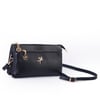 Nas Bag Kadın Çapraz ve Clutch Çanta Bilek ve Çapraz Askılı (24x15 cm) Siyah Victoria 