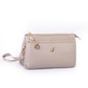 Nas Bag Kadın Çapraz ve Clutch Çanta Bilek ve Çapraz Askılı (24x15 cm) Kum Victoria 