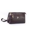 Nas Bag Kadın Çapraz ve Clutch Çanta Bilek ve Çapraz Askılı (24x15 cm) Kahve Victoria 