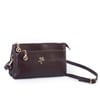 Nas Bag Kadın Çapraz ve Clutch Çanta Bilek ve Çapraz Askılı (24x15 cm) Kahve Victoria 