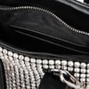 Nas Bag Kadın Çapraz ve El Çantası Black Silver Diamond Siyah Taşlı Çanta