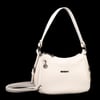 Nas Bag Kadın Çapraz ve Omuz Çanta  (27x19 cm) Krem Victoria 