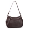 Nas Bag Kadın Çapraz ve Omuz Çanta  (27x19 cm) Kahverengi Victoria 