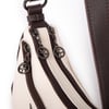 Nas Bag Kadın Çapraz ve Omuz Çanta  (27x19 cm) Krem Kahve Victoria 