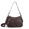 Nas Bag Kadın Çapraz ve Omuz Çanta  (27x19 cm) Kahverengi Victoria 