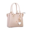 Nas Bag Kadın Charmlı Mini El ve Çapraz Çanta (en :19 cm , boy:15 cm) Kum Lopez