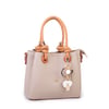 Nas Bag Kadın Charmlı Mini El ve Çapraz Çanta (en :19 cm , boy:15 cm) Kum Taba Lopez