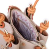 Nas Bag Kadın Charmlı Mini El ve Çapraz Çanta (en :19 cm , boy:15 cm) Kum Taba Lopez
