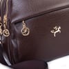 Nas Bag Kadın Çok Gözlü El Omuz ve Çapraz Çantası ( 25x20 cm) Kahve Victoria