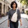 Nas Bag Kadın Crossbody Bag Bel ve Body Bag Krem Victoria