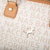 Nas Bag Kadın El Çantası Krem Camel Yazili