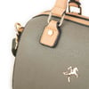 Nas Bag Kadın El Çantası Yeşil Camel Gofraj