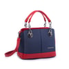 Nas Bag Kadın El ve Omuz Çantası Lacivert Kırmızı Lacst  (en:28 cm ; boy:21 cm )