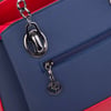 Nas Bag Kadın El ve Omuz Çantası Lacivert Kırmızı Lacst  (en:28 cm ; boy:21 cm )