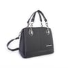 Nas Bag Kadın El ve Omuz Çantası Siyah Lacst  (en:28 cm ; boy:21 cm )