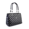 Nas Bag Kadın El ve Omuz  Çantası Siyah Rugan ( en :23 cm x boy :36 cm )