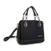 Nas Bag Kadın El ve Omuz Çantası Siyah Cosmos (en:28 cm ; boy:21 cm )