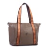 Nas Bag Kadın Extra Büyük Omuz Çantası ve Spor Çantası ( 46x36 cm ) Vizon Kahve Taba Lopez