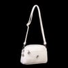 Nas Bag Kadın Günlük Sade Şık Çok Gözlü Çapraz Çanta (23x14 cm) Krem Victoria