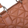 Nas Bag Kadın Kapitone  Büyük Boy Omuz Çantası ( 34x33x9 cm) Taba   Kapitone 