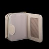 Nas Bag Kadın Kartlık Kağıt ve Demir Para ile Fotoğraflıklı Çok Fonksiyonlu Midi Boy Cüzdan Krem  Dona (en:11 cm boy: 8 cm )
